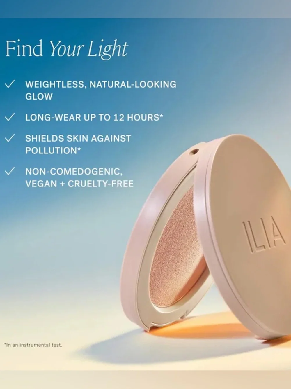 NEW ILIA Lightshift Weightless Silky Cream Highlighter with 12-hour Wear